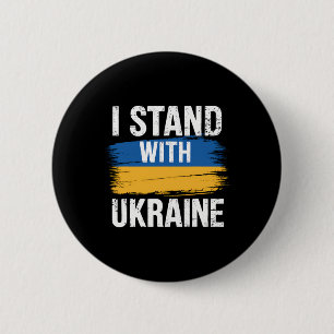 Unterstütze Ukraine Ich stehe mit Ukraine Ukrainis Button