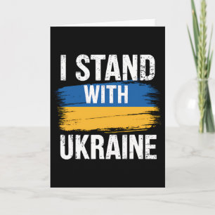 Unterstütze Ukraine Ich stehe mit Ukraine Ukrainis Karte