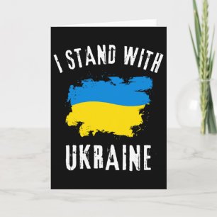 Unterstütze Ukraine Ich stehe mit Ukraine Ukrainis Karte