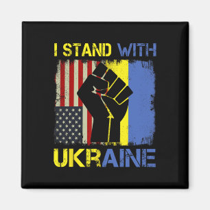 Unterstütze Ukraine Ich stehe mit Ukraine Ukrainis Magnet