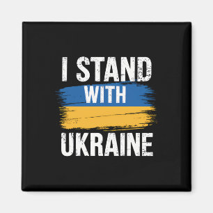 Unterstütze Ukraine Ich stehe mit Ukraine Ukrainis Magnet