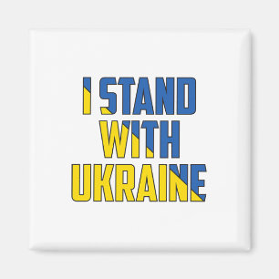 Unterstütze Ukraine Ich stehe mit Ukraine Ukrainis Magnet
