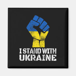 Unterstütze Ukraine Ich stehe mit Ukraine Ukrainis Magnet