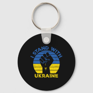 Unterstütze Ukraine Ich stehe mit Ukraine Ukrainis Schlüsselanhänger