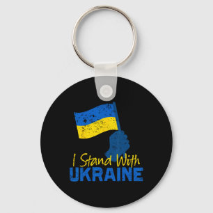 Unterstütze Ukraine Ich stehe mit Ukraine Ukrainis Schlüsselanhänger
