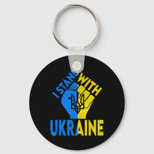 Unterstütze Ukraine Ich stehe mit Ukraine Ukrainis Schlüsselanhänger