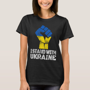 Unterstütze Ukraine Ich stehe mit Ukraine Ukrainis T-Shirt