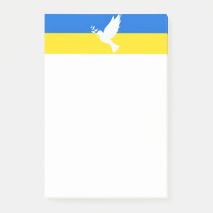 Unterstütze Ukraine Post-it® Notizen Friedens-Taub