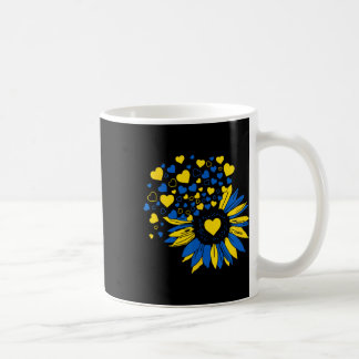 Unterstütze Ukraine Sonnenblume Ukrainische Flagge Kaffeetasse