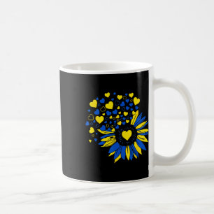 Unterstütze Ukraine Sonnenblume Ukrainische Flagge Kaffeetasse