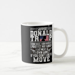 Unterstützen Donald Trump I Drink Bier I Turn Wren Kaffeetasse