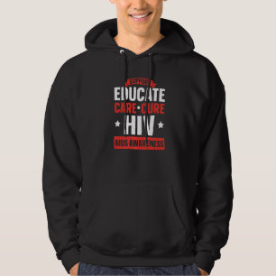 Unterstützen Sie Bildung Pflege Heilen HIV AIDS Be Hoodie