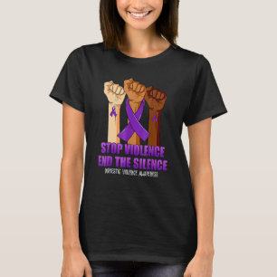 Unterstützen Sie das Ende von Gewalt und Schweigen T-Shirt