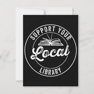 Unterstützen Sie den lokalen Bibliotheksmagnet-Sch Save The Date