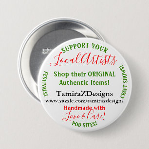 Unterstützen Sie die POST-Round-Button-Buttone Ihr Button