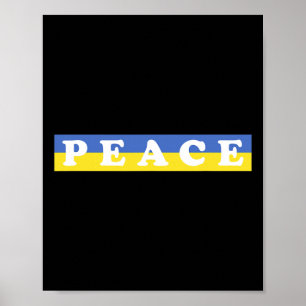 Unterstützen Sie die Ukraine und den Frieden in de Poster