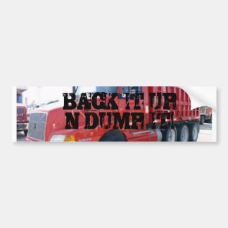 UNTERSTÜTZEN SIE ES HERAUF N-DUMP ES! AUTOAUFKLEBER