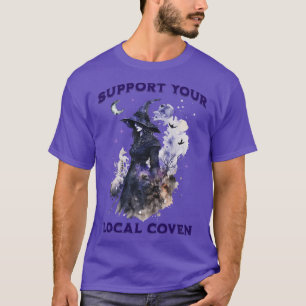 Unterstützen Sie Ihr lokales Coven Witchy Hallowee T-Shirt