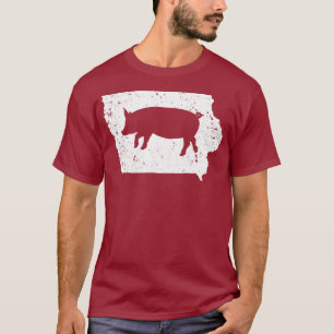 Unterstützen Sie Ihr lokales Iowa Hog Bauer IA Sch T-Shirt