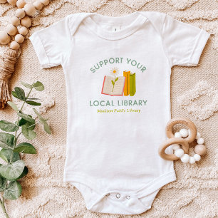 Unterstützen Sie Ihre Lokale Bibliothek Benutzerde Baby Strampler