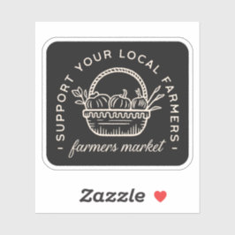 Unterstützen Sie Ihre lokalen Bauer Aufkleber