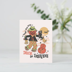 Unterstützen Sie Ihre Lokalen Süßigkeitenbettler Postkarte