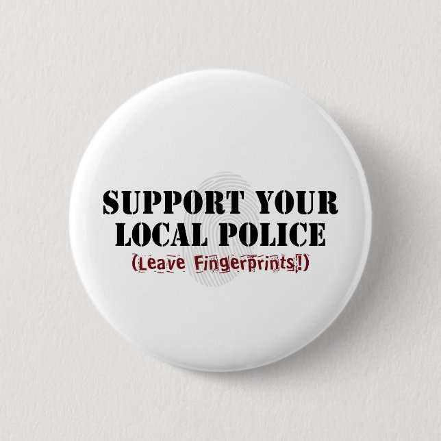 Unterstützen Sie Ihre örtliche Polizei - Fingerabd Button (Vorderseite)