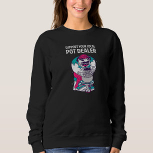 Unterstützen Sie Ihre Pot-Händler-Keramik Pot Arti Sweatshirt