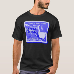 Unterstützen Sie Ihren Kaffee-Kaffee-Drink Männer  T-Shirt