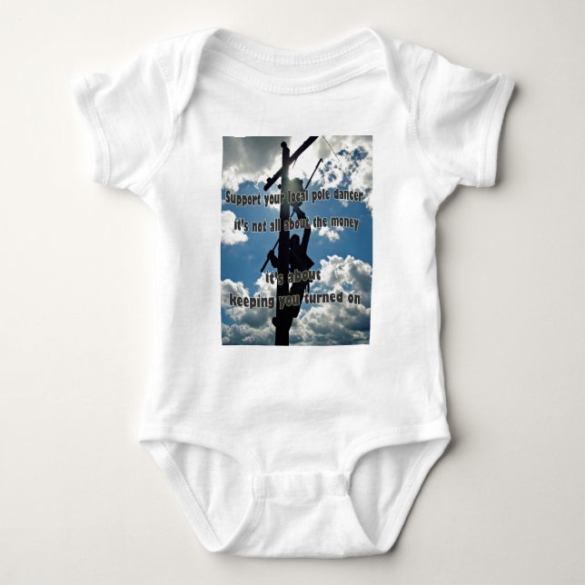 Unterstützen Sie Ihren Lineman Baby Strampler (Vorderseite)
