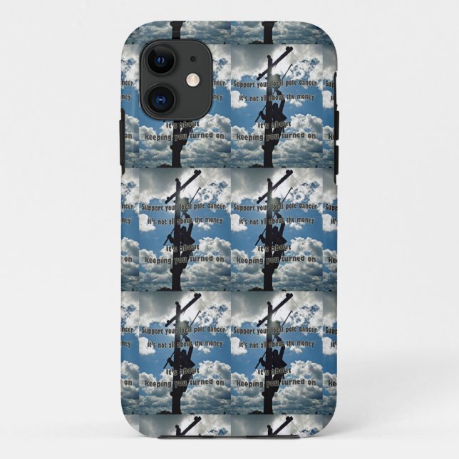 Unterstützen Sie Ihren Lineman Case-Mate iPhone Hülle (Rückseite)