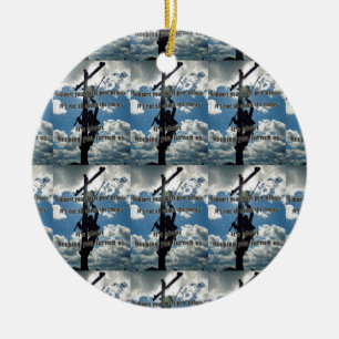 Unterstützen Sie Ihren Lineman Keramikornament