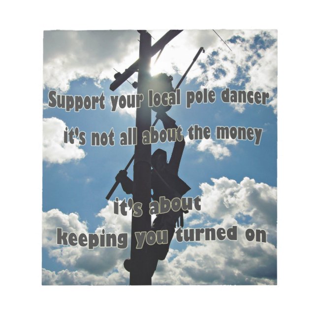 Unterstützen Sie Ihren Lineman Notizblock (Vorderseite)