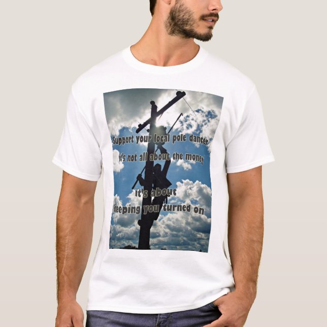 Unterstützen Sie Ihren Lineman T-Shirt (Vorderseite)