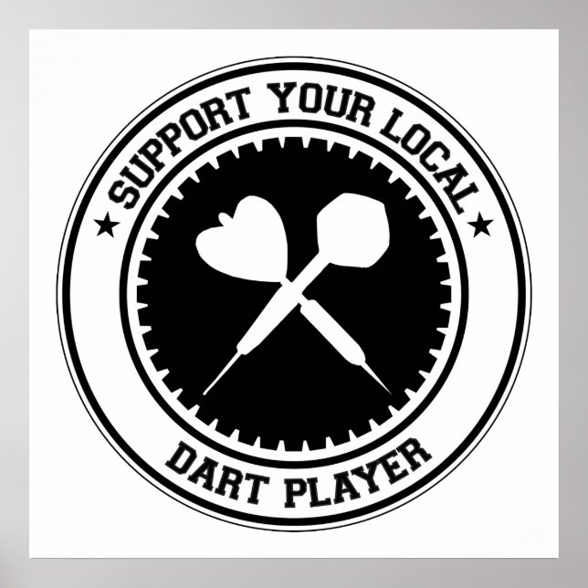 Unterstützen Sie Ihren lokalen DART-Player Poster (Vorne)