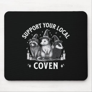 Unterstützen Sie Ihren Lokalen Hexenzirkel Waschbä Mousepad