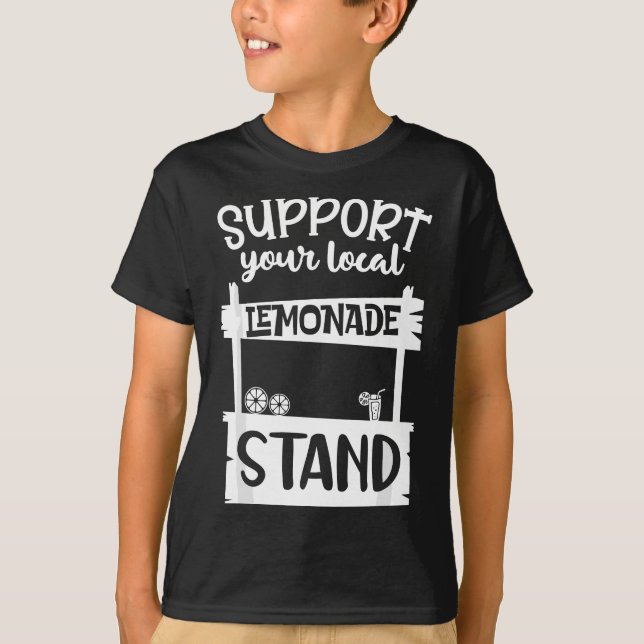 Unterstützen Sie Ihren lokalen Lemonade Stand Somm T-Shirt (Vorderseite)
