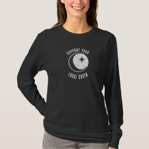 Unterstützen Sie Ihren örtlichen Coven Moon Wiccan T-Shirt