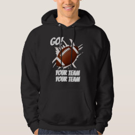 Unterstützen Sie Ihren Touchdown Splash Ihres Fußb Hoodie