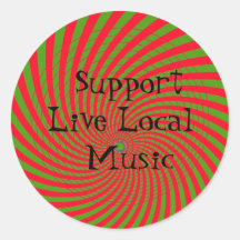 Unterstützen Sie Live Local Music Sticker
