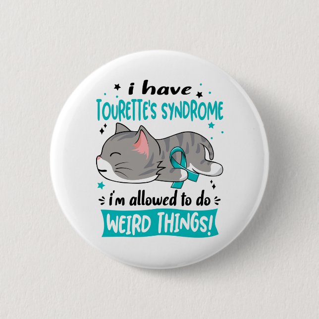 Unterstützen Sie Tourettes Syndrom-Sensibilisierun Button (Vorderseite)