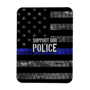 Unterstützen Sie unsere Polizeifahne Magnet