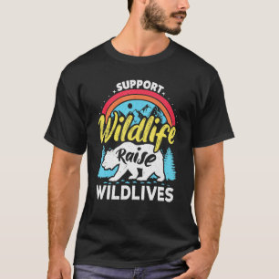 Unterstützen Sie Wildtiere Erziehen Jungen Wilde K T-Shirt