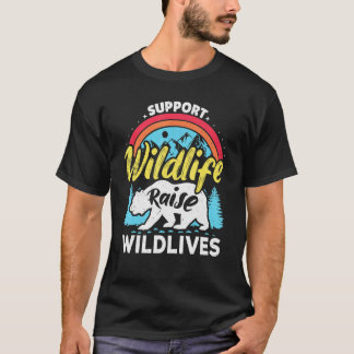 Unterstützen Sie Wildtiere Erziehen Jungen Wilde K T-Shirt