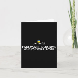 Unterstützen Ukraine Shirt Ich werde ein Kostüm tr Karte