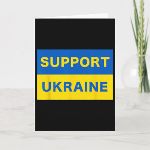 Unterstützen Und Stehen Sie Mit Ukraine Pro-Demokr Karte