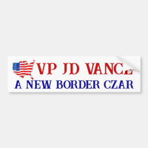 UNTERSTÜTZEN VP JD VANCE A NEW BORDER CZAR USA! Fl Autoaufkleber