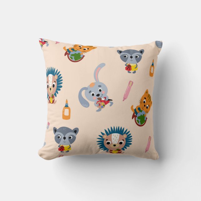 Unterstützend zurück zum Schulwürfelkissen Kissen (Vorderseite)