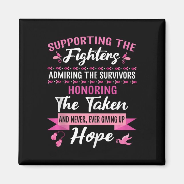 Unterstützende Kämpfer, die Überlebende bewundern, Magnet (Vorne)