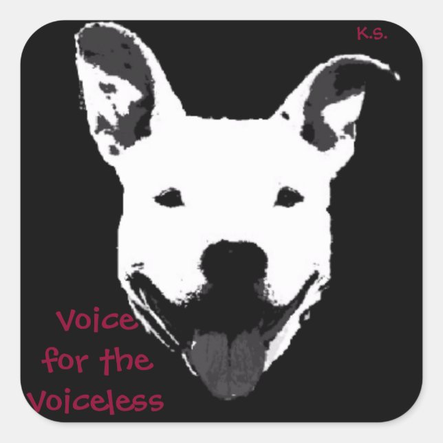 Unterstützende Pit Bulls Stickers (Vorderseite)